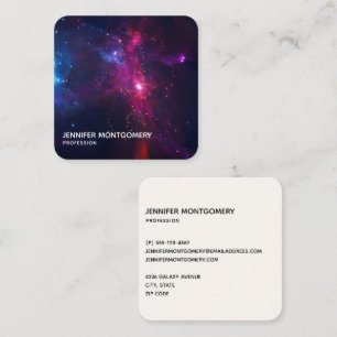 Cosmic Space Stars and Nebula Modern Business Card