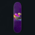 Cosmic Spaceship & Planets Purple Retro Universe Skateboard<br><div class="desc">This cool skateboard featuring retro futuristic design would make a wonderful gift for someone,  who's into skateboarding!</div>