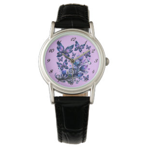 Cosmic Sparkle Butterflies Pink Watch