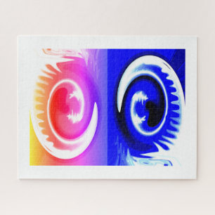 Cosmic spirits dancing art jigsaw puzzle