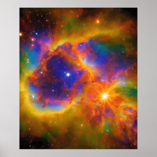 Cosmic Star Galaxy Poster