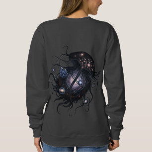 Cosmic Stardust Jellyfish Art Sweatshirt