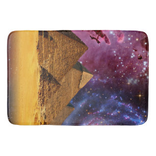 cosmic storm above egypt bath mat