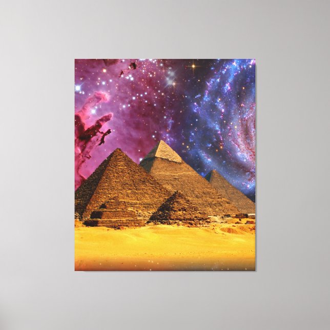 cosmic storm above egypt canvas print (Front)