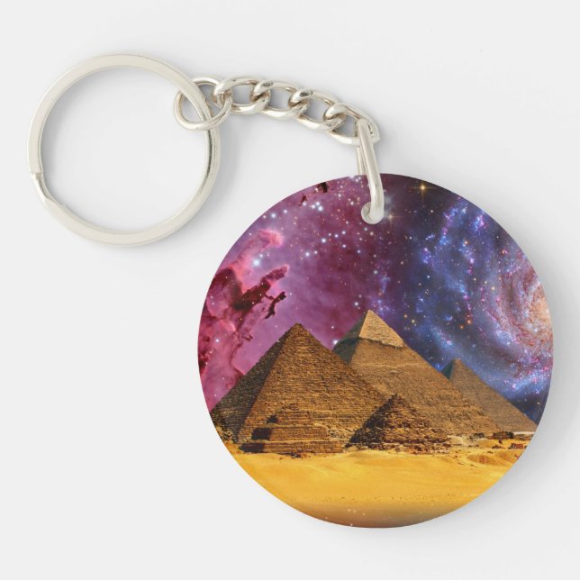 cosmic storm above egypt key ring (Front)
