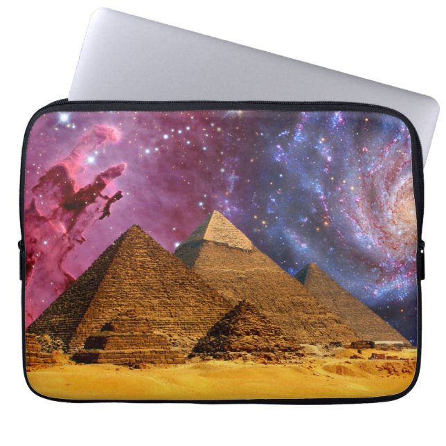 cosmic storm above egypt laptop sleeve (Front)
