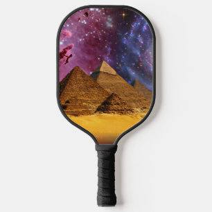 cosmic storm above egypt pickleball paddle