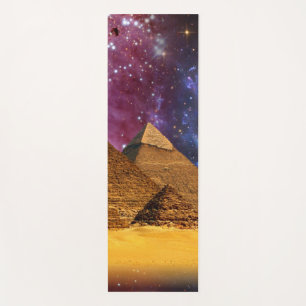 cosmic storm above egypt yoga mat
