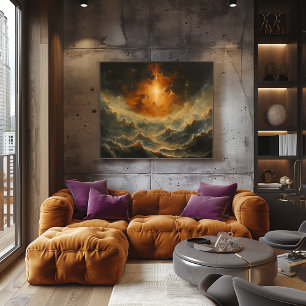 Cosmic Storm: Impressive and Surreal Poster