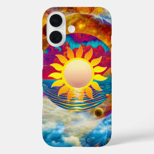 Cosmic Sun iPhone 16 Case