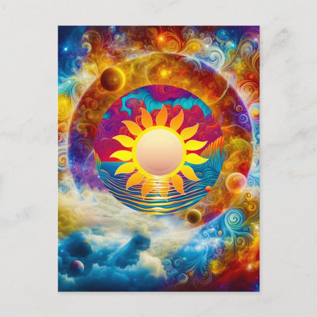 Cosmic Sun Postcard (Front)