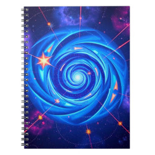 Cosmic Swirl Notebook Write Among the Stars
