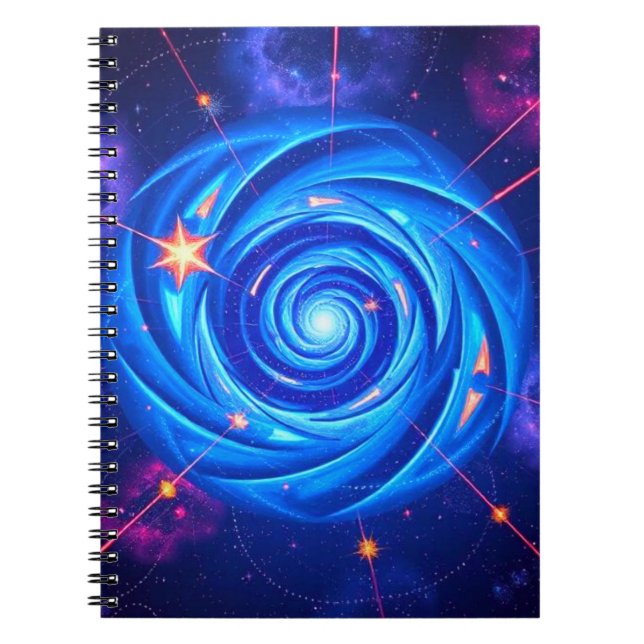 Cosmic Swirl Notebook | Write Among the Stars (Front)