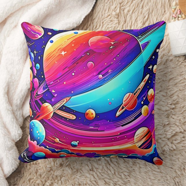 Cosmic Symphony Artwork Cushion (Blanket)