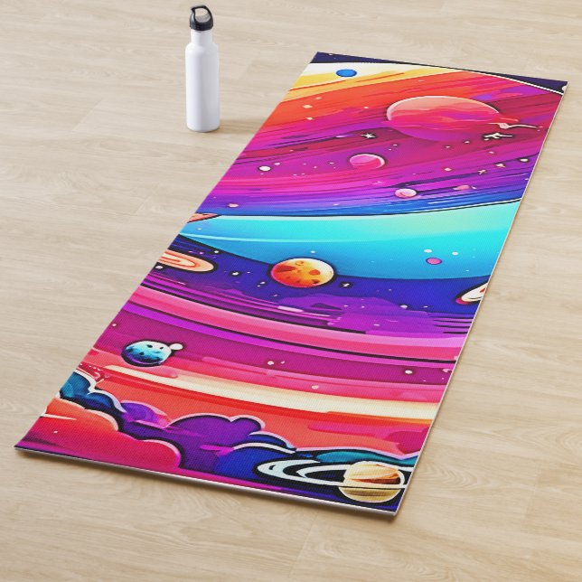 Cosmic Symphony Artwork Yoga Mat (In Situ)