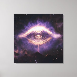 Cosmic Third Eye Awakening - Spiritual Awareness Canvas Print