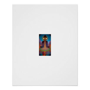 Cosmic Third Eye Meditation Vision Poster