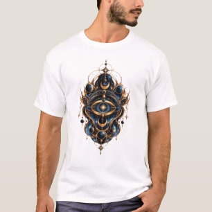 Cosmic Third Eye Sacred Geometry – Mystical Celest T-Shirt
