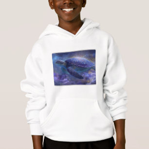 Cosmic Tides Celestial Sea Turtle Kids White