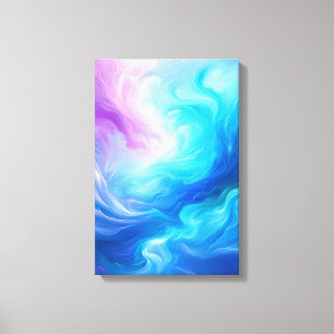 Cosmic Tides: Frozen Flame Print