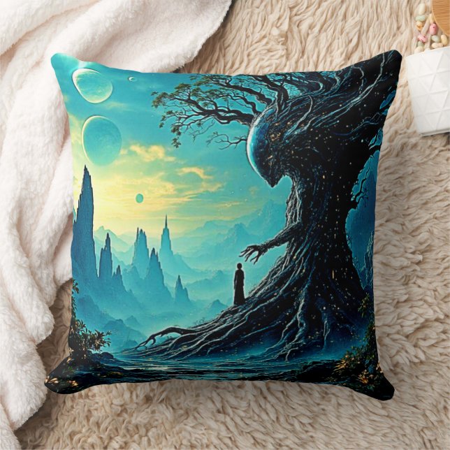 Cosmic Tree of Life Fantasy Cushion (Blanket)