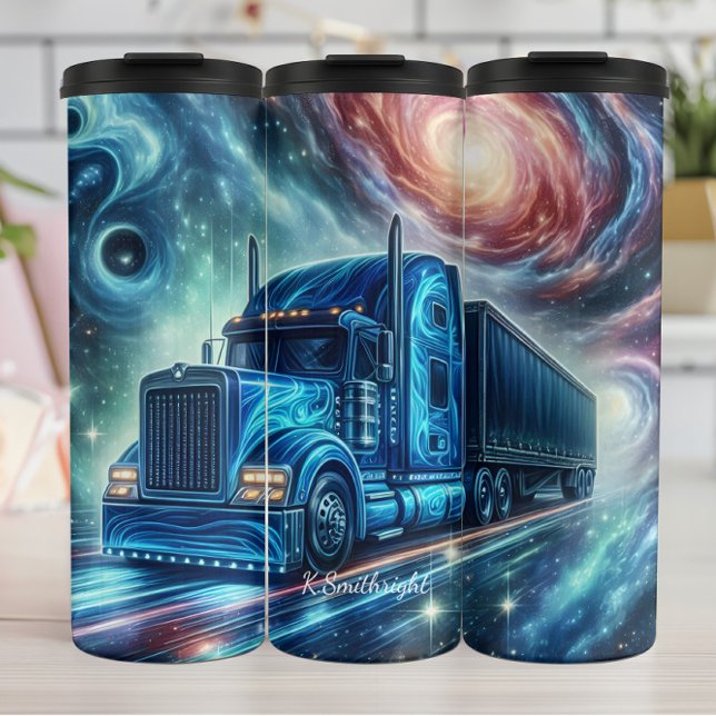 Cosmic Truck Galaxy Journey Thermal Tumbler (Creator Uploaded)