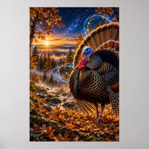 Cosmic Turkey Hunter Poster