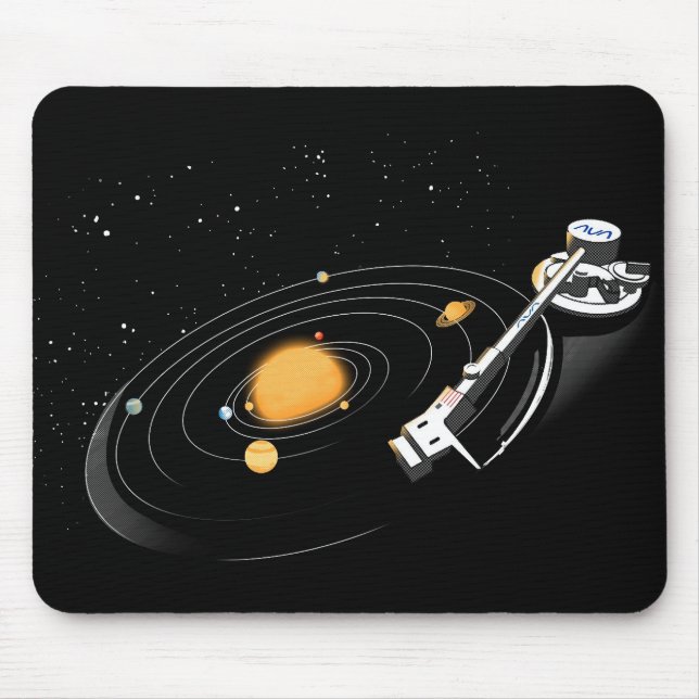 Cosmic Turntable Mouse Pad (Front)