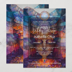 Cosmic Unfolding Visionary Design Invitation