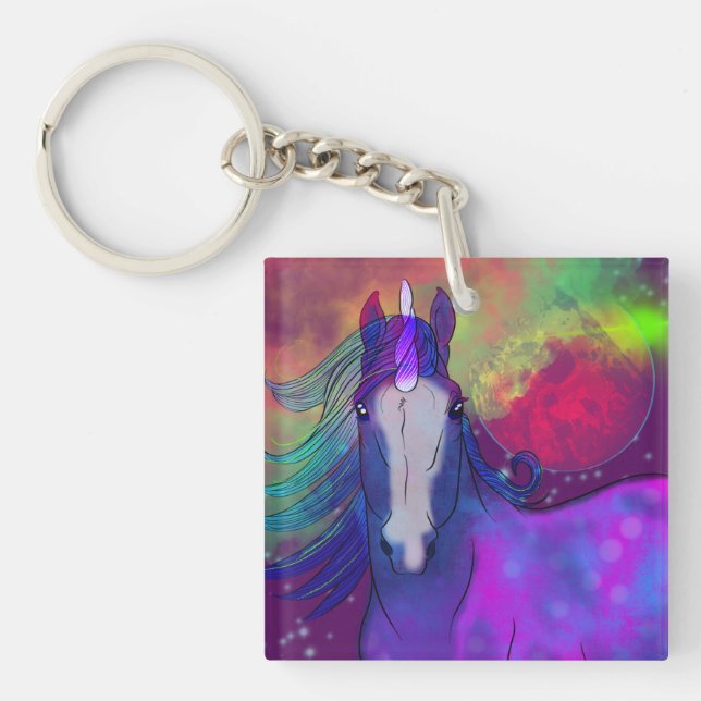Cosmic Unicorn 5 Key Ring (Front)