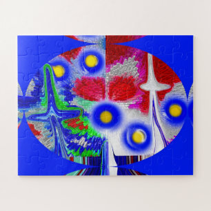 Cosmic union of stars art jigsaw puzzle