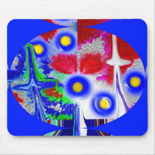 Cosmic union of stars art mouse pad