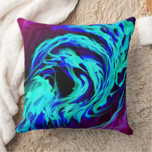 "Cosmic Vortex" Decorative Pillow
