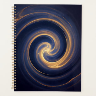 Cosmic Vortex of Golden Light Planner