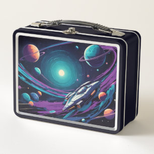 Cosmic Voyage Metal Lunch Box