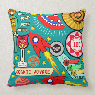 Cosmic Voyage Pinball Cushion