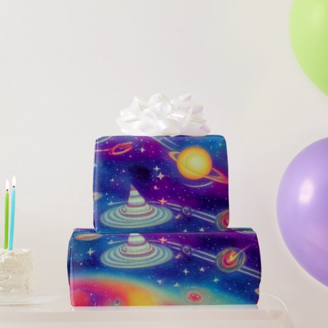 Cosmic Voyage Wrapping Paper (Party Gifts)