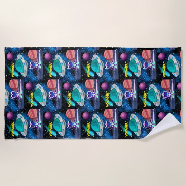 COSMIC VOYAGER  BEACH TOWEL (Front)