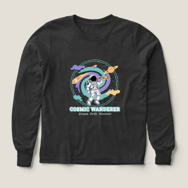 Cosmic Wanderer Astronaut Telescop (Design Front)