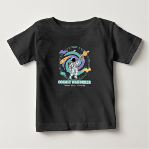 Cosmic Wanderer Astronaut Telescop Baby T-Shirt