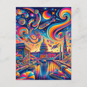 Cosmic Washington DC Postcard