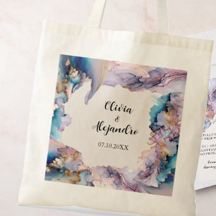 Cosmic Watercolor Tote Bag