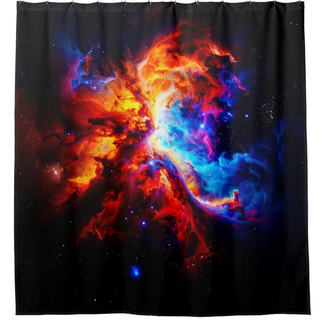 Cosmic Web 002 Shower Curtain (Front)