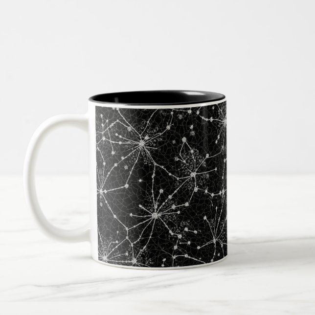 Cosmic_Web_of_Stars. Two-Tone Coffee Mug (Left)