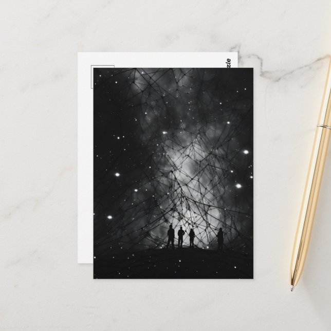 Cosmic Web & Starry Sky Postcard (Front/Back In Situ)