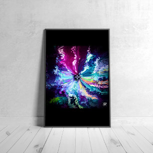 Cosmic wind of colours - patterns pareidolia poster