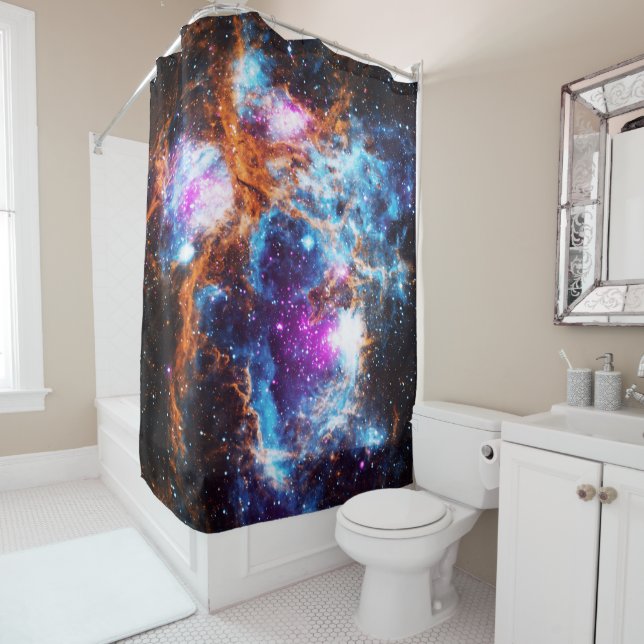 Cosmic Winter Shower Curtain (In Situ)