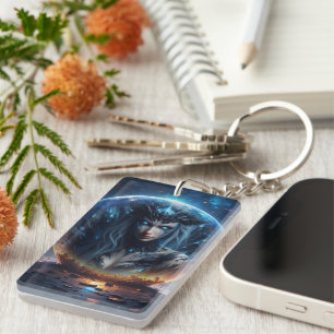 Cosmic Witch – Born from the Star Sphere. Key Ring