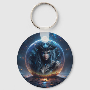 Cosmic Witch – Born from the Star Sphere. Key Ring