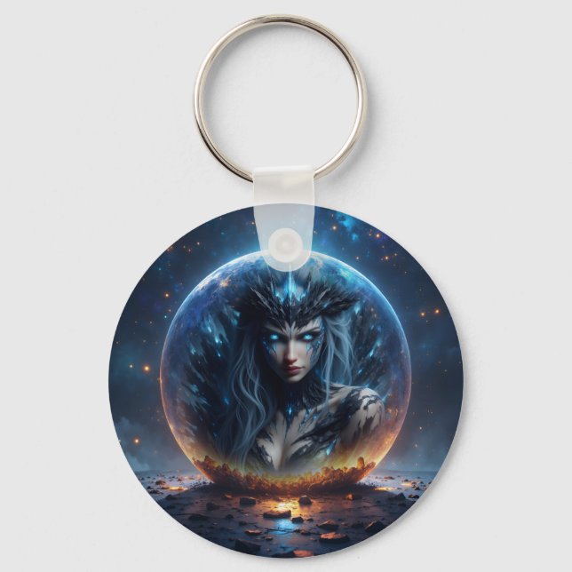 Cosmic Witch – Born from the Star Sphere. Key Ring (Front)